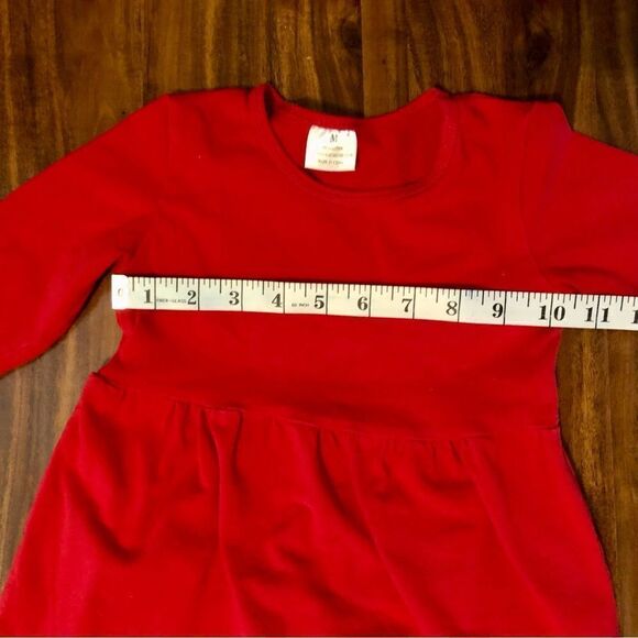 Stripey Candy Cane Santa Infinity Scarf with Red Long Sleeved Size Medium - Picture 13 of 13